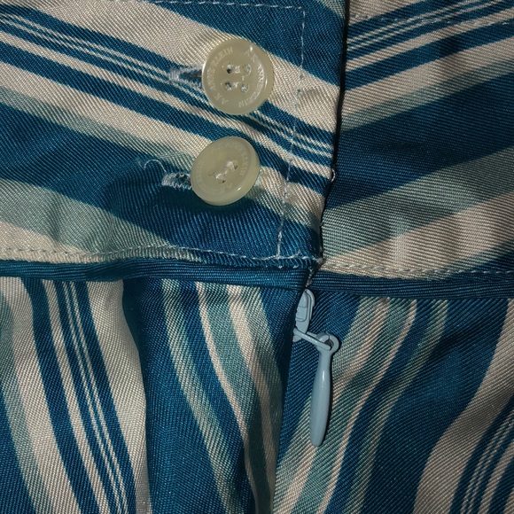 🍬ANNE KLINE🍬DIAGONAL STRIPE SILK A-LINE SKIRT🍬 - Picture 8 of 8